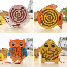 将图片加载到图库查看器，Baby Wooden Toy for Children Magnetic Maze Balance Board Wood game , Maze Puzzle baby Toys  0-12Months
