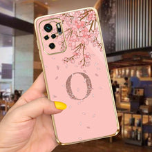 将图片加载到图库查看器，Back Shockproof Armor A-Z Letter Case For Xiaomi Redmi Note 10 Case Redmi Note 11S New 26 Letters Soft Slim Plating Phone Case For Xiaomi Redmi Note 10 Pro Max Bumper
