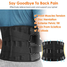 Load image into Gallery viewer, Back Support Brace Breathable Mesh Lumbar Support Belt
