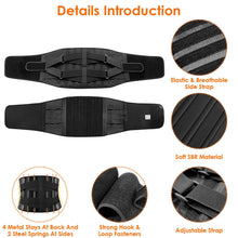 Load image into Gallery viewer, Back Support Brace Breathable Mesh Lumbar Support Belt
