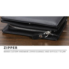 Load image into Gallery viewer, Baellerry Men's Zipper Short Fashion Wallet
