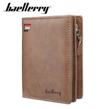 Load image into Gallery viewer, Baellerry Men's Zipper Short Fashion Wallet
