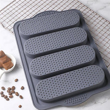 Load image into Gallery viewer, Baking Mold Food Grade 4 Grids Baguettes Silicone Mould Tray Anti-scalding Non-stick Bread Cake Molds Kitchen Tool Accessories Mold For Bread Baking  Loaves Bake Mold Loaf Muffin Pan Kitchen Baking Tools
