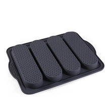 Load image into Gallery viewer, Baking Mold Food Grade 4 Grids Baguettes Silicone Mould Tray Anti-scalding Non-stick Bread Cake Molds Kitchen Tool Accessories Mold For Bread Baking  Loaves Bake Mold Loaf Muffin Pan Kitchen Baking Tools
