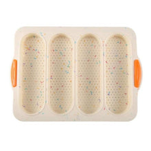 Load image into Gallery viewer, Baking Mold Food Grade 4 Grids Baguettes Silicone Mould Tray Anti-scalding Non-stick Bread Cake Molds Kitchen Tool Accessories Mold For Bread Baking  Loaves Bake Mold Loaf Muffin Pan Kitchen Baking Tools
