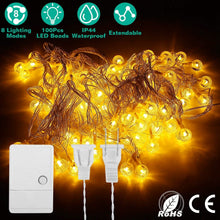 将图片加载到图库查看器，Ball LED Globe String Lights
