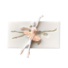 将图片加载到图库查看器，Ballet Girl Dancer Silicone Mold Fondant Chocolate Cake Stencil Decorating Tool Ballet Girl Silicone Mold For Ballerina Dance Lovers Fondant Candy Making Chocolate Molds Lollipop Desserts Ice Cube Gum Clay Soap Biscuit Cupcake Topper Cake
