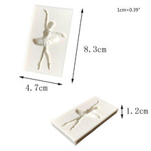 将图片加载到图库查看器，Ballet Girl Dancer Silicone Mold Fondant Chocolate Cake Stencil Decorating Tool Ballet Girl Silicone Mold For Ballerina Dance Lovers Fondant Candy Making Chocolate Molds Lollipop Desserts Ice Cube Gum Clay Soap Biscuit Cupcake Topper Cake
