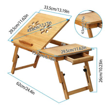 Load image into Gallery viewer, Bamboo Breakfast Serving Laptop Desk
