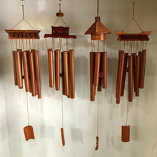 将图片加载到图库查看器，Bamboo Wind Chimes Pendant Balcony Outdoor Yard Garden Home Handmade Craft Wind Chimes With Rotating Hook Outdoor Decor Wind Chimes for Garden Patio Yard Home Antique Tubes Bell Handmade Wind Chime Wall Hanging Crafts Gift
