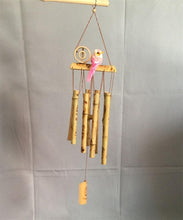 将图片加载到图库查看器，Bamboo Wind Chimes Pendant Balcony Outdoor Yard Garden Home Handmade Craft Wind Chimes With Rotating Hook Outdoor Decor Wind Chimes for Garden Patio Yard Home Antique Tubes Bell Handmade Wind Chime Wall Hanging Crafts Gift
