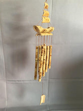 将图片加载到图库查看器，Bamboo Wind Chimes Pendant Balcony Outdoor Yard Garden Home Handmade Craft Wind Chimes With Rotating Hook Outdoor Decor Wind Chimes for Garden Patio Yard Home Antique Tubes Bell Handmade Wind Chime Wall Hanging Crafts Gift
