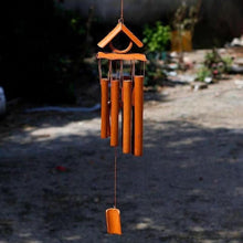 将图片加载到图库查看器，Bamboo Wind Chimes Pendant Balcony Outdoor Yard Garden Home Handmade Craft Wind Chimes With Rotating Hook Outdoor Decor Wind Chimes for Garden Patio Yard Home Antique Tubes Bell Handmade Wind Chime Wall Hanging Crafts Gift
