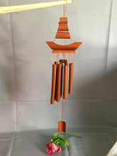 将图片加载到图库查看器，Bamboo Wind Chimes Pendant Balcony Outdoor Yard Garden Home Handmade Craft Wind Chimes With Rotating Hook Outdoor Decor Wind Chimes for Garden Patio Yard Home Antique Tubes Bell Handmade Wind Chime Wall Hanging Crafts Gift
