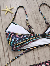 将图片加载到图库查看器，Bandage Bikini String Strappy Swim Wear Bathing Suit Swimsuit Beachwear Swimwear Women Bikini Women's Halter Bandage Bikini Strappy Bottom Two Piece Swimsuits
