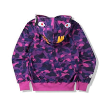 Load image into Gallery viewer, Camouflage Thin Hooded Zipper Jacket Shark Jacket
