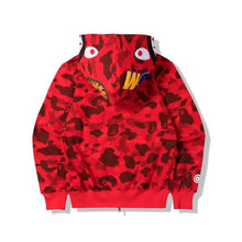 Load image into Gallery viewer, Camouflage Thin Hooded Zipper Jacket Shark Jacket
