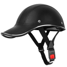 Load image into Gallery viewer, Baseball Cap Anti-UV Cycling Motorcycle Hat Leather Helmet
