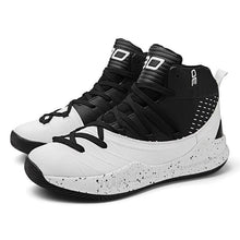 将图片加载到图库查看器，Basketball Black White Ankle Boots Mens Shoes Cushioning White Training Breathable Outdoor High Quality Sports Mens Sneakers Non Slip Outdoor Sneakers Cushioning Workout Sport Design
