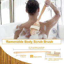 将图片加载到图库查看器，Bath Brush 15" Shower Body Back Scrubber
