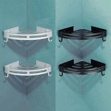 将图片加载到图库查看器，Bathroom Shelf Space Aluminum Wall Mount Triangle Shower Corner Storage Rack
