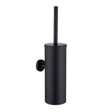 Load image into Gallery viewer, Bathroom Toilet Brush Holder Matt Black  Stainless Steel Toilet Brush Wall Mounted For Bathroom Storage And Organization Toilet Bowl Brush with Stainless Steel Handle Durable Bristles Deep Cleaning Compact Bathroom Brush Save Space Good Grip
