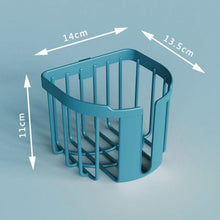将图片加载到图库查看器，Bathroom Toilet Paper Holder Punch-free Waterproof Storage Box Toilet Paper Storage Rack Paper Towel Kitchen Storage Accessories Waterproof Toilet Paper Holder Wall Mounted Punch Free Paper Dispenser Transparent Storage Box Bathroom Kitchen Supply
