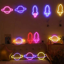 Load image into Gallery viewer, Battery USB LED Neon Light Wall Signs Night Home Decor
