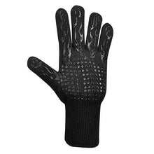 将图片加载到图库查看器，BBQ Gloves High Temperature Resistance Oven Mitts 500 800 Degrees Fireproof Barbecue Heat Insulation Microwave Oven Gloves Silicone Non-Slip Kitchen Cooking Gloves for Barbecue Cooking
