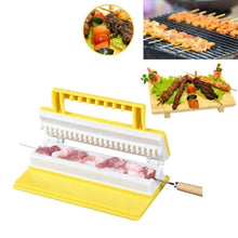 Load image into Gallery viewer, BBQ Meat String Machine Barbecue Skewer Tools Portable Skewer Kebab Maker Box Machine Grill Kitchen Accessories Automatic Meat Skewer Tools Beef Easy Wear Meat Maker Grill Barbecue Kitchen Accessories Tools

