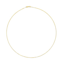 将图片加载到图库查看器，Solid 14K Yellow Gold 0.75mm Classic Box Chain Necklace. Unisex Chain - Size 16 Inches

