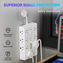 将图片加载到图库查看器，22-in-1 Multi-Functional Power Strip – 16 Sockets, 3 USB-A &amp; 3 USB-C
