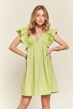Load image into Gallery viewer, Smocked Back Ruffled Cap Sleeve Babydoll Dress For Summer – Feminine, Flattering, Comfortable, Playful Charm
