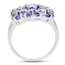 Load image into Gallery viewer, 3.91 Carat Genuine Tanzanite .925 Sterling Silver Ring
