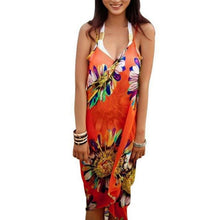 Load image into Gallery viewer, Beach Cover Ups Stripe Bikini Cover Up For Women With Tassel Summer Beach Dress  Women Summer Casual Swing T Shirt Dresses Beach Cover Up Loose Dress  Ladies Swimsuit Plus Size Beachwear
