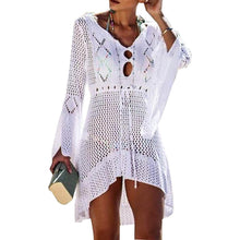 Load image into Gallery viewer, Beach Tops Sexy Perspective Cover Dress
