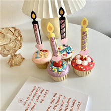 Load image into Gallery viewer, Bear Candle Birthday Cake Props Topper Card Cute Fantasy Cup Dessert Smiley  Love Bear  Table Dress Up Cake Props Party Cake Decor Supplies Toppers Birthday Cupcake Topper Various Cake Decorations for Birthday Party Photo Prop
