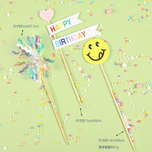 Load image into Gallery viewer, Bear Candle Birthday Cake Props Topper Card Cute Fantasy Cup Dessert Smiley  Love Bear  Table Dress Up Cake Props Party Cake Decor Supplies Toppers Birthday Cupcake Topper Various Cake Decorations for Birthday Party Photo Prop
