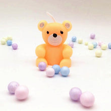 Load image into Gallery viewer, Bear Candle Birthday Cake Props Topper Card Cute Fantasy Cup Dessert Smiley  Love Bear  Table Dress Up Cake Props Party Cake Decor Supplies Toppers Birthday Cupcake Topper Various Cake Decorations for Birthday Party Photo Prop
