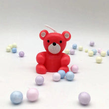 Load image into Gallery viewer, Bear Candle Birthday Cake Props Topper Card Cute Fantasy Cup Dessert Smiley  Love Bear  Table Dress Up Cake Props Party Cake Decor Supplies Toppers Birthday Cupcake Topper Various Cake Decorations for Birthday Party Photo Prop
