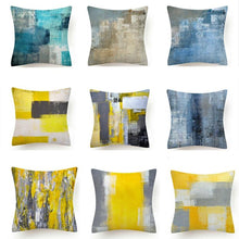 Load image into Gallery viewer, Beautiful Blue Print Polyester Pillow Case Waist Soft Fiber Cushion Sofa Car Cushion Cover Artwork Home Decorative Pillows Covers Cushion Cover For Bedroom Sofa Living Room Home Pillowcase
