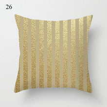 Load image into Gallery viewer, Beautiful Gold Print Pillow Cover Home Cotton Modern Decorative Pillowcase Gold Cushion Cases Decorative Cushions For Sofa Seat Covers Pillow Case
