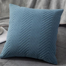 将图片加载到图库查看器，Beautiful Quilted Pillowcase Throw Pillow Covers Home Decor Velvet Square Throw Pillow Covers Decoration Pillow Cushion Sofa Living Room Simple Decorative Cushion Cover 45x45CM
