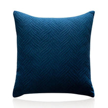 将图片加载到图库查看器，Beautiful Quilted Pillowcase Throw Pillow Covers Home Decor Velvet Square Throw Pillow Covers Decoration Pillow Cushion Sofa Living Room Simple Decorative Cushion Cover 45x45CM
