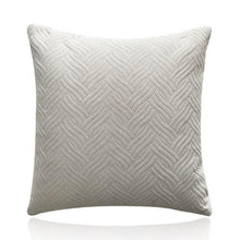 将图片加载到图库查看器，Beautiful Quilted Pillowcase Throw Pillow Covers Home Decor Velvet Square Throw Pillow Covers Decoration Pillow Cushion Sofa Living Room Simple Decorative Cushion Cover 45x45CM

