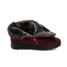Load image into Gallery viewer, Beautiful Red Womens Ankle Boots New Fashion Waterproof Platform Winter Warm Snow Boots Outdoor Warm Mid-Calf Boot Non-Slip Water Resistant Winter Cold Weather Elegant Shoes
