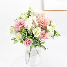 Load image into Gallery viewer, Beautiful Silk Hydrangeas Artificial Wedding Flowers For Bride Hand Silk Blooming Peony Fake Flowers Home Decoration
