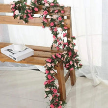 Load image into Gallery viewer, Beautifully Designed 250CM Rose Artificial Flowers Christmas Garland for Wedding Home Room Decoration Spring Autumn Garden Arch Fake Plant Vine
