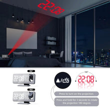 Load image into Gallery viewer, Bedroom Projection Digital Alarm Clock
