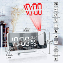 Load image into Gallery viewer, Bedroom Projection Digital Alarm Clock
